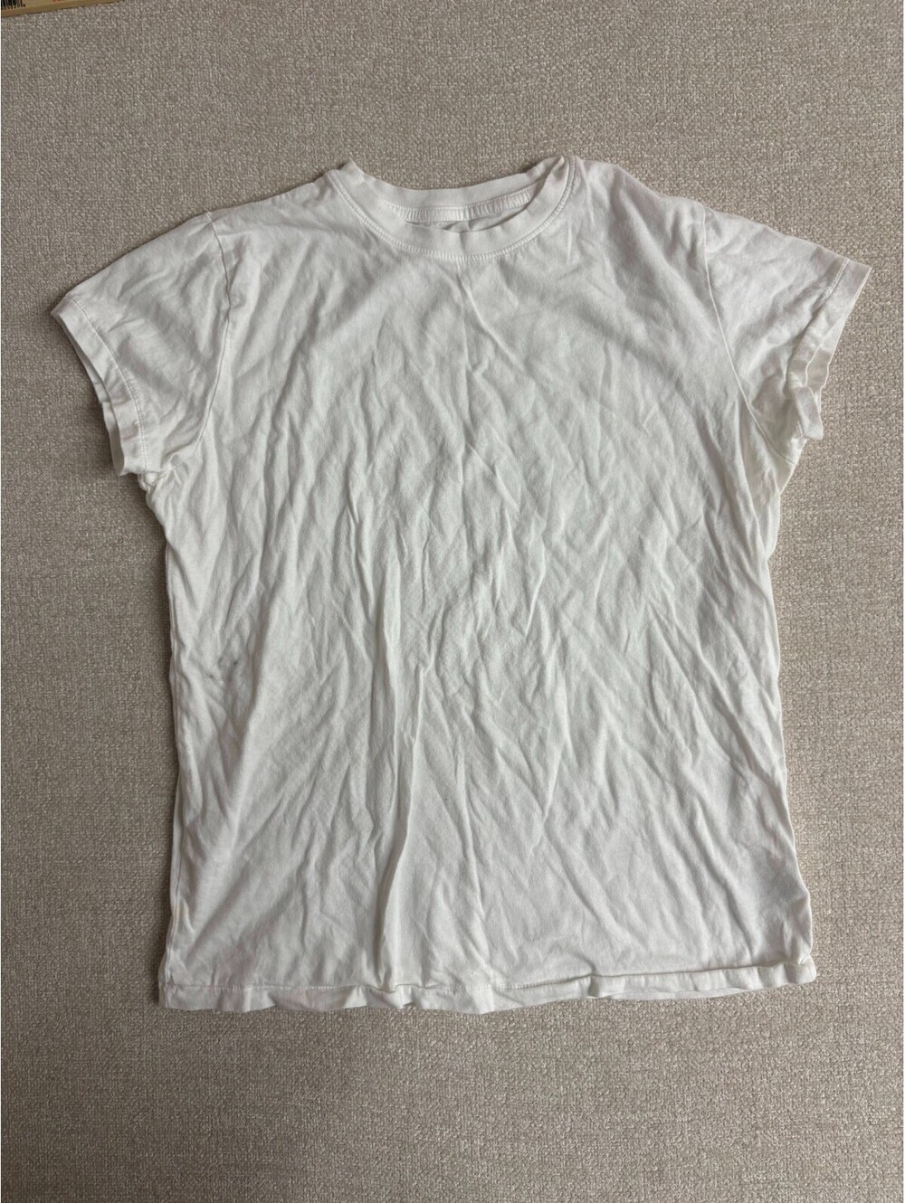 Universal Thread Womens White Short Sleeve Casual Crewneck T-Shirt Top Size S